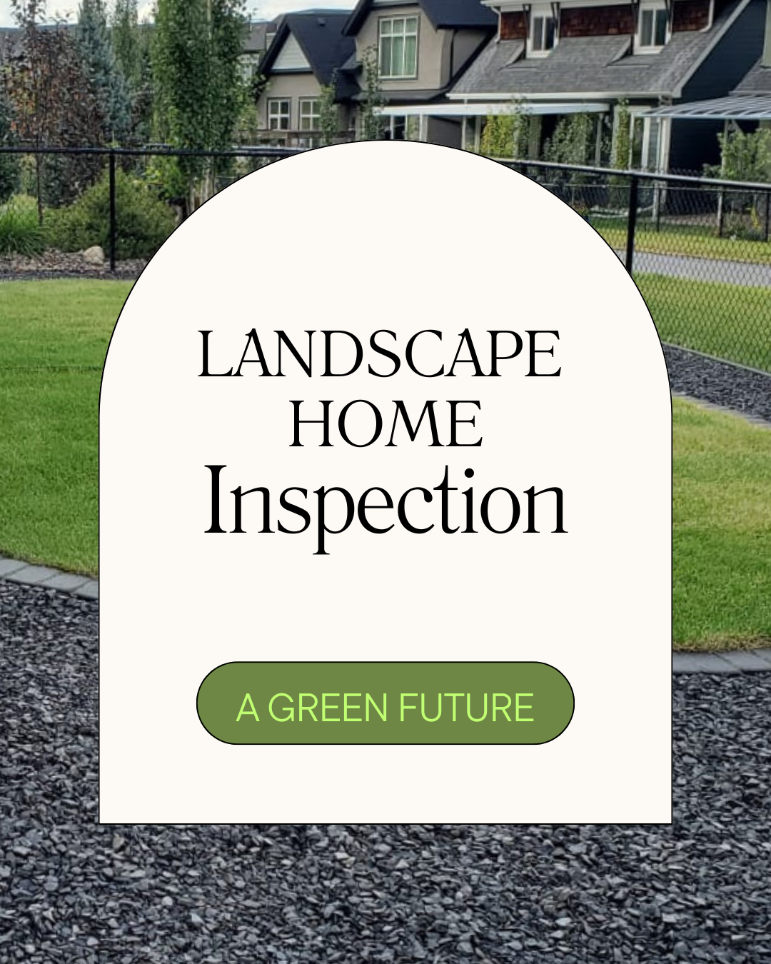 Professional landscape home inspection for a new residential property in Calgary. Expert assessing grading, fencing, decks, drainage, and retaining walls to prevent costly repairs