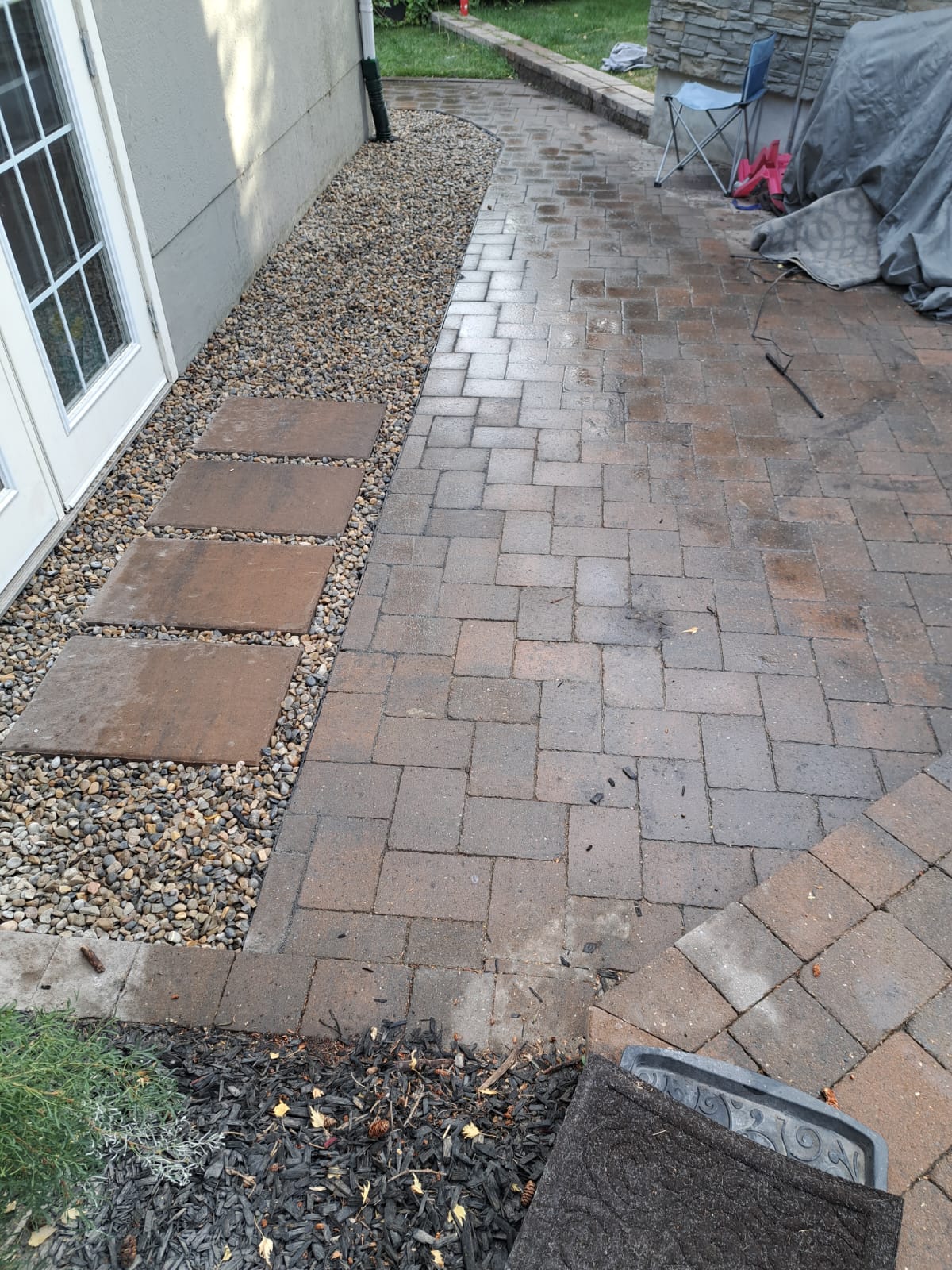 Glenbrook-Calgary-Drainage-paving-stone-repair-