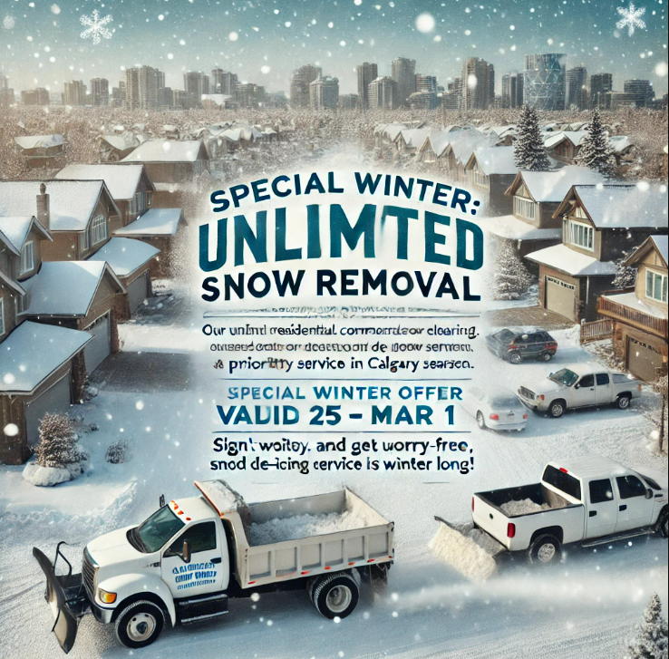 Special Winter Offer Unlimited Snow Removal Calgary