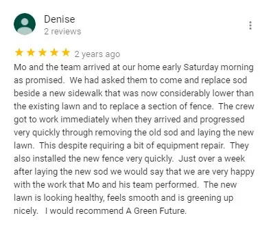 Archived A Green Future customer project review 24