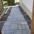 Low Maintenance steps walkway side yard landscaping calgary-min