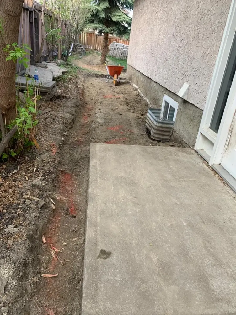 A Green Future site assessment and drainage work